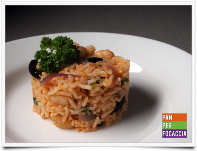 Riso pilaf con olive e gamberetti 1