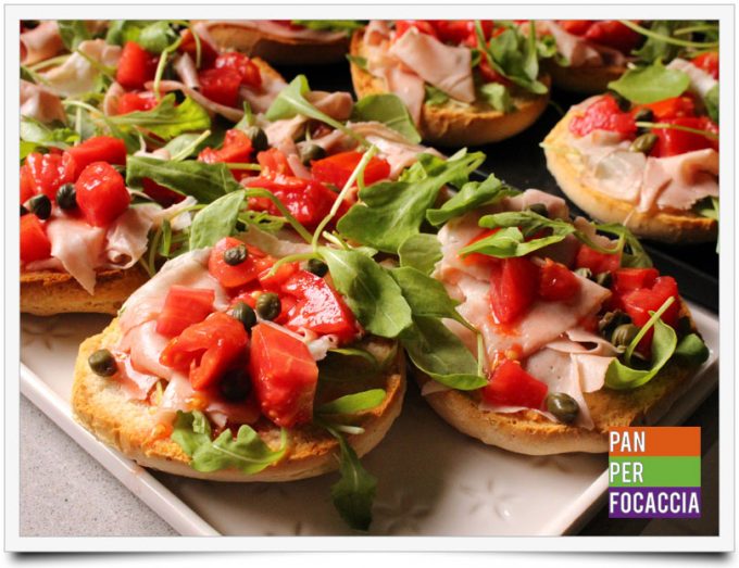 Friselle con mortadella pomodori e rucola 4